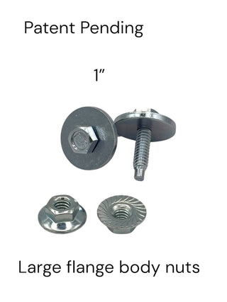 "Body Washer Bolt" SILVER 1" KIT