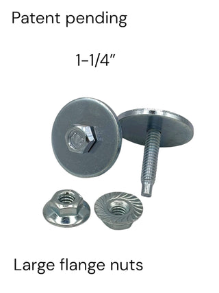 "Body Washer Bolt" 1-1/4" SILVER KIT