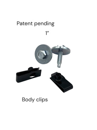 "Body Washer Bolt" SILVER 1" KIT